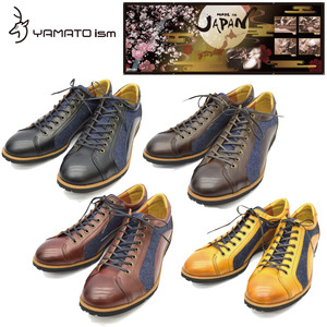 ^YAMATOism Yamato izm casual shoes YA-3310 cow leather Okayama Denim leather shoes black Black black 26.5cm (0910010340-bk-s265)