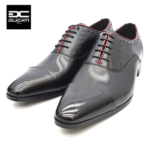 ▲ANTONIO DUCATI アントニオ ドゥカティ ストレートチップ ビジネス シューズ 1290 紳士靴 ブラック Black 25.0cm (0910010435-bk-s250)