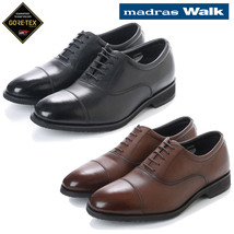 ▲madras Walk マドラス ストレートチップ ビジネス シューズ ゴアテックス MW8000 防水 ブラウン Brown 茶 25.0cm (0910010295-br-s250)_画像1