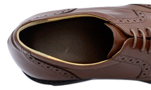 ▲KITAJIMA 北嶋製靴 232 ウイングチップ ヒールアップ ビジネス シューズ 本革 革靴 ブラック Black 黒 26.0cm (0910010222-bk-s260)_画像9