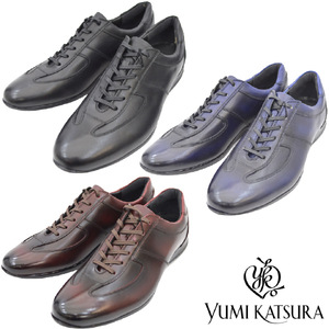 ^YUMI KATSURAyumikatsula casual shoes men's YK6203 made in Japan black Black black 26.0cm (0910010641-bk-s260)