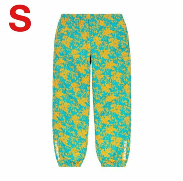 Supreme Warm Up Pant Teal Floral Sサイズ