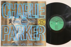 英LP Charlie Parker Memorial Volume 3 RM122 REALM JAZZ SAVOY SERIES /00260