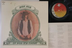 LP Don Nix In God We Trust BT5357 SHELTER /00260