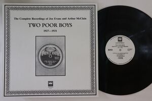 オーストリアLP Two Poor Boys Complete Recordings Of Joe Evans And Arthur Mcclain 1927-1931 BD616 EARL ARCHIVES /00260