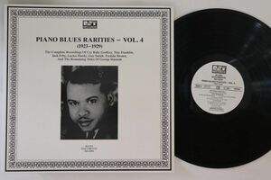 オーストリアLP Various Piano Blues Rarities Vol. 4 BD2094 RST /00260