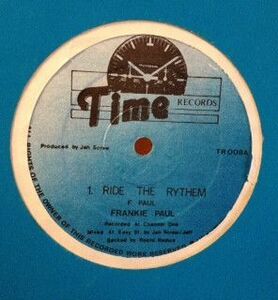 英12 Frankie Paul Ride The Rythem TR008 Time Records (6) /00250