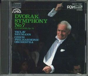 CD Neumann Dvorak Symphonie No 7 In D Minor , Op. 70 38C377067 Supraphon /00110