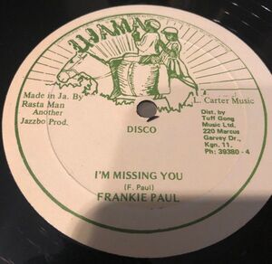 ジャマイカ12 Frankie Paul I'm Missing You NONE Ujama /00250