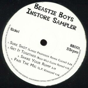 米12 Beastie Boys Instore Sampler BB001 Not On Label /00250