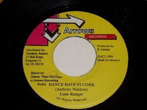 ジャマイカ7 Lone Ranger Dance Have Fi Cork NONE Arrows Records /00080