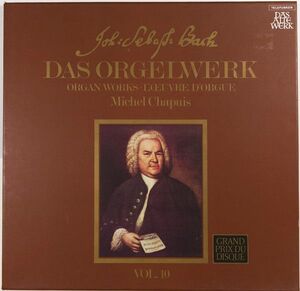 独2discs LP Johann Sebastian Bach - Michel Chapuis Das Orgelwerk = Organ Works = L'Oeuvre D'Orgue Vol. 10 635085 TELEFUNKEN /00520