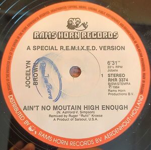 蘭12 Jocelyn Brown Ain't No Mountain High Enough RHR3374 Rams Horn Records /00250