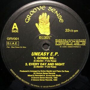 伊12 Enrico Mantini Uneasy E.P. GRV001 Groove Sense Records /00250