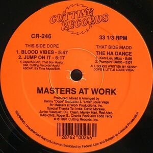 米12 Masters At Work Blood Vibes CR246 Cutting Records /00250