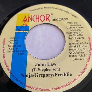 ジャマイカ7 Ninjaman / Gregory Isaacs / Freddie McGregor John Law G8947 Anchor Records (2) /00080