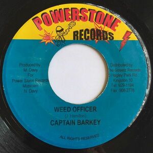 ジャマイカ7 Captain Barkey / Galaxy P Weed Officer / Nutting Nuh Wrong NONE Powerstone Records /00080