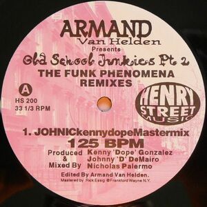 212 Armand Van Helden, Old School Junkies HS200 Henry Street Music US Vinyl /00500