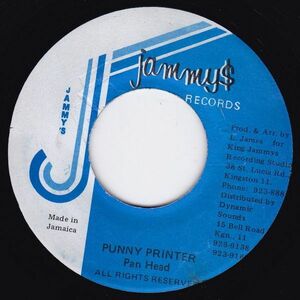 ジャマイカ7 Pan Head Punny Printer NONE Jammy's Records /00080