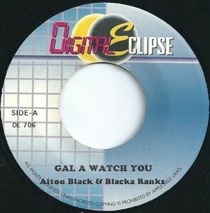 国不明7 Alton Black & Blacka Ranks Gal A Watch You DE706 Digital Eclipse /00080