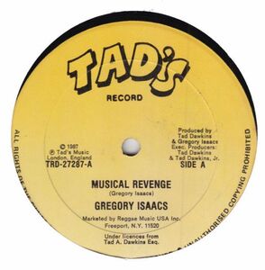 英12 Gregory Isaacs Musical Revenge TRD27287 Tad's Record /00250