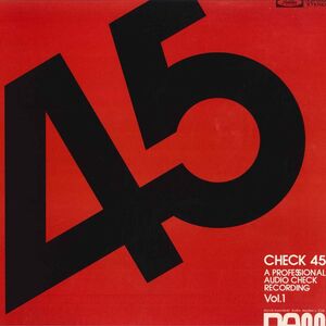 LP Various Check 45 - A Professional Audio Check Recording Vol.1 DOR0004 TOSHIBA /00260