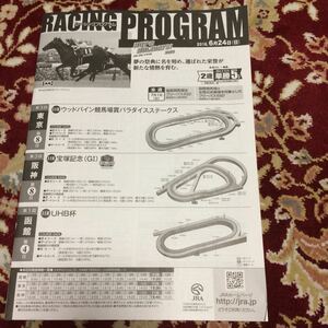 JRAレーシングプログラム2018.6月24（日)宝塚記念（GⅠ)、パラダイスステークス、UHB杯