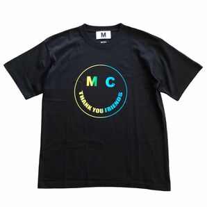 【MINTCREW × M】Tシャツ サンキュー スマイル ロゴ Tシャツ 半袖Tシャツ Tee 黒 ブラック プリント