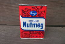 Kroger GROUND Nutmeg スパイス缶 ヴィンテージ アメリカ 店舗 ガレージ ジャンク USA（A-311） _画像3