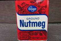Kroger GROUND Nutmeg スパイス缶 ヴィンテージ アメリカ 店舗 ガレージ ジャンク USA（A-311） _画像9