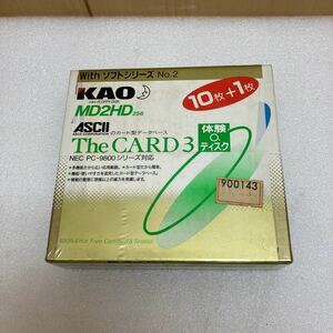 XL7357 【未開封] 【希少品 5インチ フロッピーディスク】KAO(花王) ミニフロッピーディスク MD2HD 256 10+1 pcs