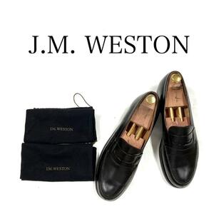 J.M. WESTON 180 シグニチャーローファー 27cm前後 US9 ジェーエムウエストン タッセル ローファー ブラック