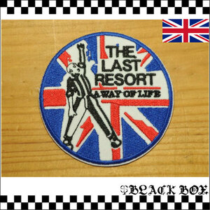 英国 インポート ワッペン パッチ LAST RESORT SKINHEAD SKA REGGAE レゲエ PUNK パンク SKINS Oi オイ ユニオンジャック イギリス uk 289