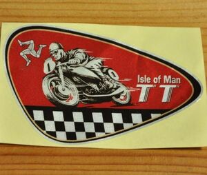 反射 防水 ステッカー シール イギリス ISLE OF MAN T.T.RACES マン島 TTレース トリスケル ROCKERS ロッカーズ カフェレーサー バイク E