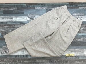 〈レターパック発送〉green label relaxing UNITED ARROWS ユナイテッドアローズ レディース ウール混 タック入り 裏地付 ワイドパンツ 40