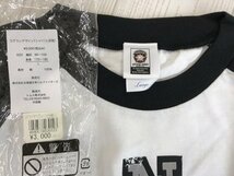 〈送料280円〉新品！北海道日本ハムファイターズ メンズ 七分袖Tシャツ ラグラン L 黒白_画像2
