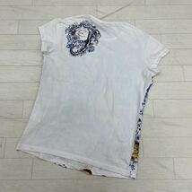 1069◎ Just cavalli ジャスト カヴァリ トップス tシャツ カットソー 半袖 クルーネック 半袖 ホワイト レディース_画像2