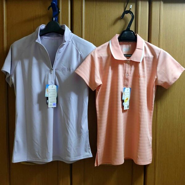 新品未使用　半袖Tシャツ　2枚セット　キットソン　ピンク　パープル　吸水速乾再帰反射抗菌防臭UV対策