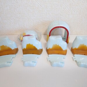カプセルプラレール 雪山付きレール 雪トンネル 旧レール 中古品
