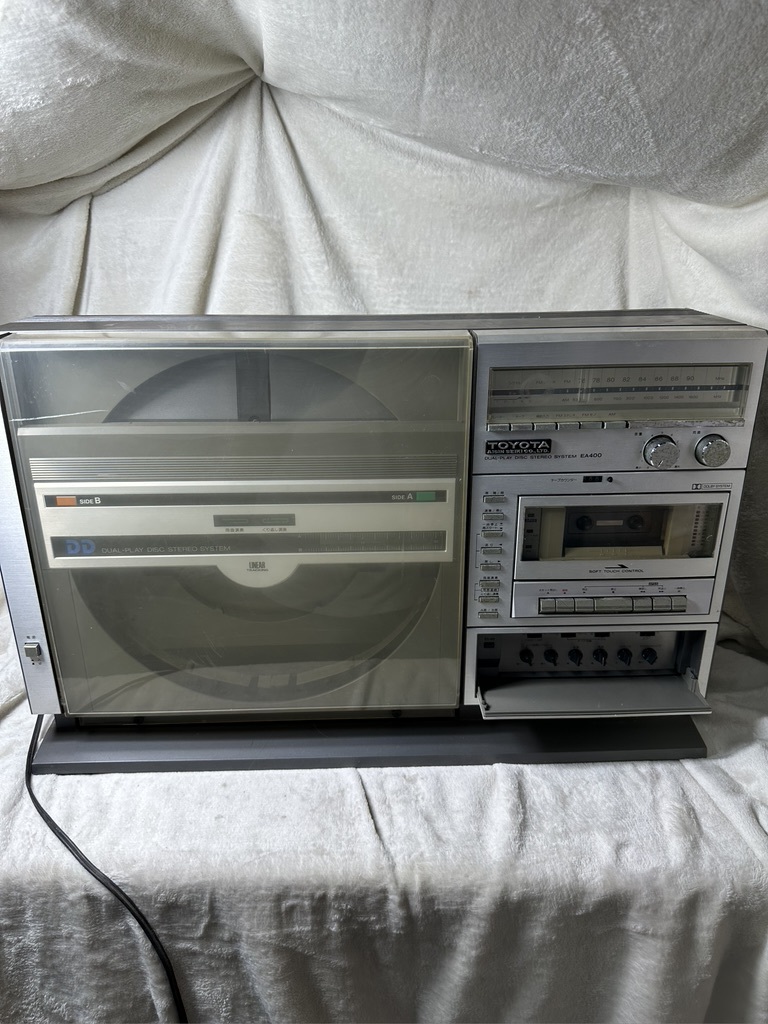 m0296 昭和レトロ TOYOTA トヨタ EA400 レコードプレーヤー付き
