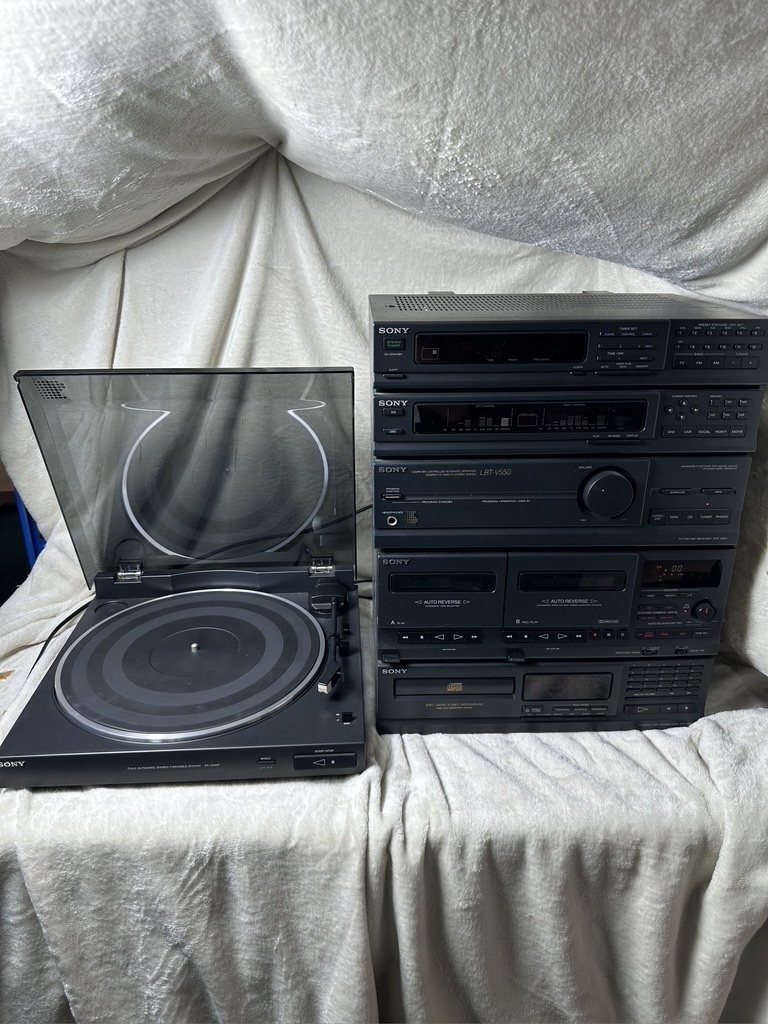 m0311 SONY ソニー ターンテーブル システムコンポ セット STR-V550