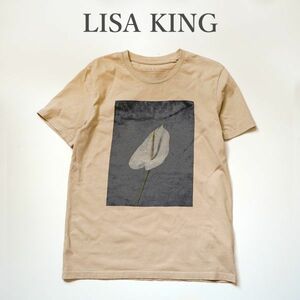 リサ キング LISA KING Ｔシャツ ベージュ カットソー S/XS