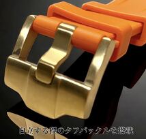 オレンジG☆Apple Watchバンド　ラバーベルト　42mm44mm45mm49mmステンレス316L カスタムベルト　ケース　アップルウォッチ_画像4