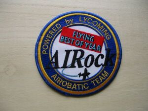 【送料無料】エアロックAIROCKエアロバティックチームAerobatic TeamパッチFLYING BEST OF YEAR/飛行機PATCHロック岩崎S-2Bワッペン H1