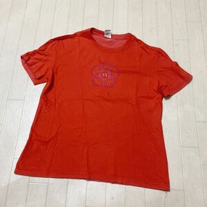 3578☆ ARMANI EXCHANGE アルマーニ エクスチェンジ トップス 半袖クルーネックTシャツ レディース L レッド