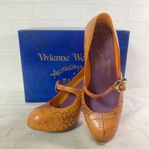 3585☆ Vivienne Westwood melissa カジュアルシューズ レインシューズ レディース ベージュ 箱付き_画像1