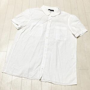 3589☆ A.P.C. アーペーセー トップス 半袖シャツ 半袖ブラウス カジュアル レディース XS ホワイト ドット