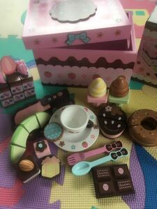  mother garden chocolate Cafe set new goods toy wooden 