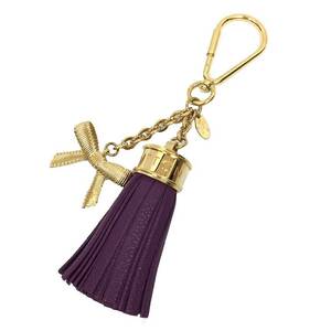 LOUIS VUITTON Louis Vuitton bag charm *pomponM65124 key holder key ring bag charm aq8247