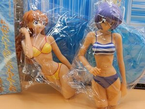 エヴァンゲリオン ハイグレード 水着 ソフビBIGフィギュア 綾波レイ＆アスカ 約17cm◆検Evangelion初号機 コレクション ウォーターシーン